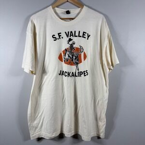 Foo Fighters S.F. Valley Jackalopes T-Shirt Cream Size XXL